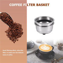 Friendly Detachable Stainless Steel Coffee Filter Basket Strainer Coffee Machine Accessories for Home Office(2 Pack)