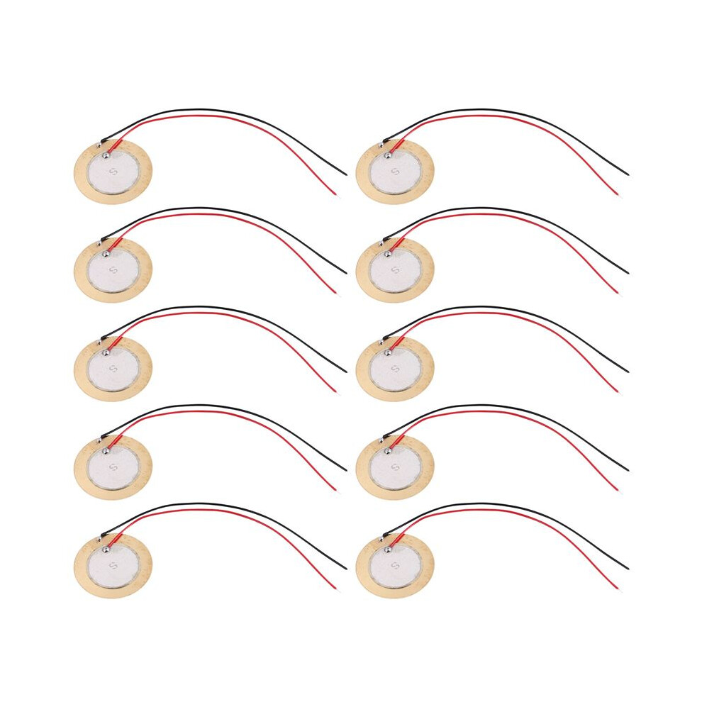10 Pcs Piezoelectric Piezo Ceramic Wafer Plate Dia 27Mm For Buzzer Loudspeaker 4713782039941