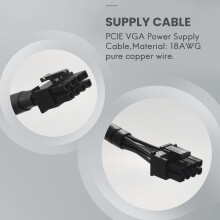 8 PIN TO 8 Pin (6+2) PCIE VGA Supply Cable Flex for EVGA Supernova 650 750 850 1000 1600 2000 G2 G3 P2 T2 GS