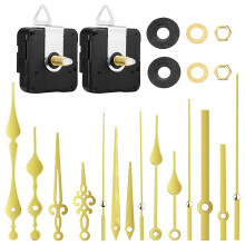 2 StüCk 20Mm Uhrwerk Uhr Mechanismus Quarz Diy Uhrwerk Uhr mit 5 Gold Paaren Von Zeigern Uhr Ersatz Teile Ersatz