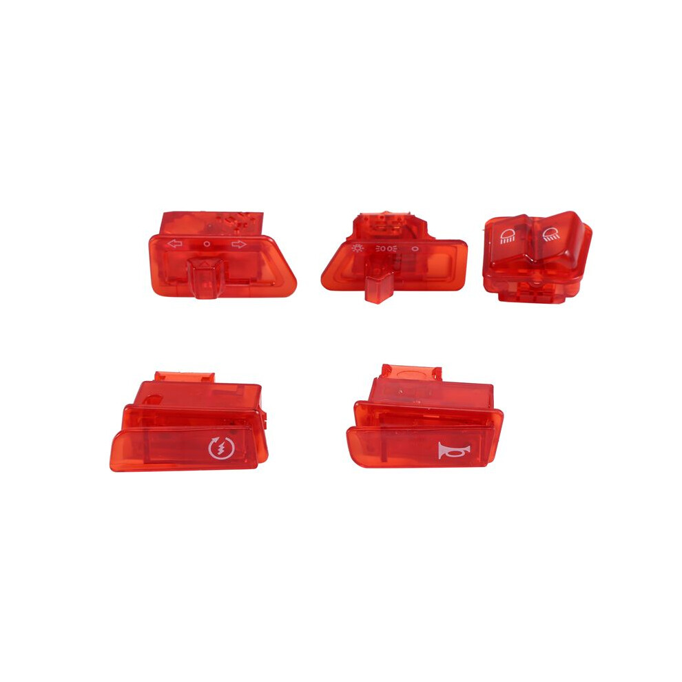 Motorcycle Turn Signal Far And Near Horn Button For Scooter Gy6 50Cc 125Cc 150Cc Dio Af17 Af18 Light/Red 6031265295508