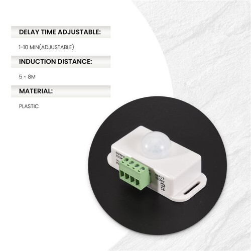 PIR Infrared Motion Sensor Detector,  12V-24V Strip Light Motion Sensor , for Cupboard Cabinet Stairs Kitchen 2