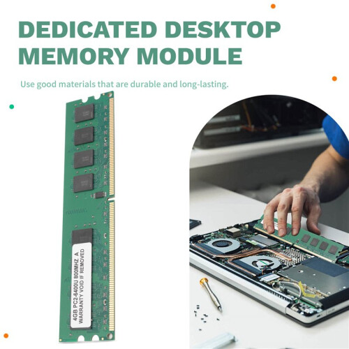 4Gb 4G Ddr2 800Mhz Pc2-6400 Computer Memory Ram Pc Dimm 240-Pin Compatible  Platform for  Dedicated Desktop Memory 2