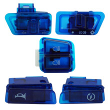 Interruptor de SeñAl de de Motocicleta BotóN de Bocina de Luz Lejana y Cercana para Scooter Gy6 50Cc 125Cc 150Cc Dio Af17 Af18 Azul