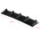 Universal Car Rear Splitter  Bumper Diffuser 7 Fin Rear Bumper Lip Spoiler for    Gloss Black A 6