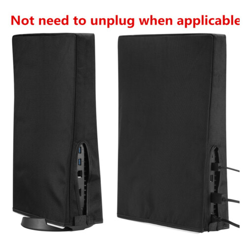 Dust Cover Protective Cover Waterproof and Scratch Resistant Gaming Protective Shell Suitable for Ps5 Game Console Black 2