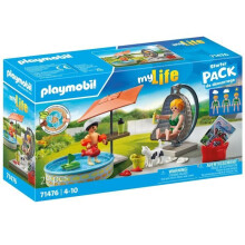 PLAYMOBIL 71476 StarterPack Mama und Kind mit Hängesessel, Mein Leben, 29 Teile, Ab 4 Jahren