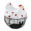 White Ceramic Iron Fruit Storage Basket 19.522cm Kitchen Decor 14