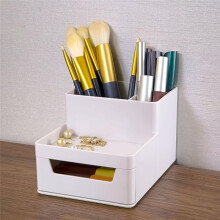 Small Makeup Brush Holder Organizer, Cosmetic Countertop,Skincare Storage for Desk, Vanity,Bathroom Counter Green