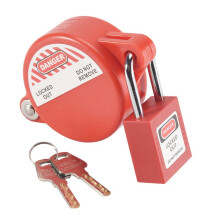 Serratura per Rubinetto Esterno con Lucchetto Sicurezza - Chiusura per Rubinetto Acqua, Chiusura per Tubo Flessibile Maniglie con Valvola Diametro 1