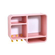 Bathroom Shower Wall Mount No Drilling Versatile Storage Rack for Face Wash Cream Skin Care Washbasin Storage Rack,C