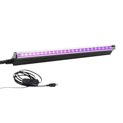 1 pack barre LED UV noire 28 cm 5 W