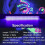 1 pack barre LED UV noire 28 cm 5 W 6