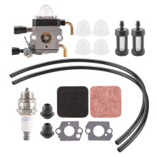 FS85 FS80 FöRgasare för FS75 FS80R FS85 FS85R FS85T FS85RX String Trimmer Weedeater C1Q-S97 Carb W/Fuel Repower Kit Luftfilter