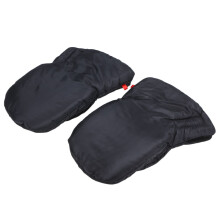 2Stk Winterhandschuhe Warm Wasserdicht Für Eltern Und Nannys Schwarz