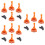 3Sets Rutschfeste Leiterfußabdeckungen Schwarz Orange Langlebig 7