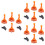 3Sets Rutschfeste Leiterfußabdeckungen Schwarz Orange Langlebig 6