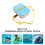 5Stk Kinder Schwimmbrett Eva Pool Float Himmelblau Schwimmtraining 5