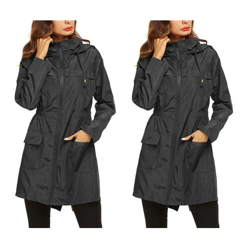 2Stk Damen Outdoor Regenbekleidung Winddicht 1