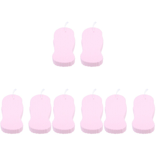 8Pièces Éponges Douces Pour Bain Rose Usage Pratique 1