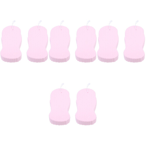 8Pièces Éponges Douces Pour Bain Rose Usage Pratique 2