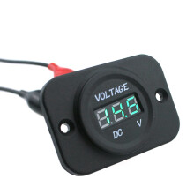 3Stk Digital Voltmeter Dc 12-24V Grün Auto Spannung