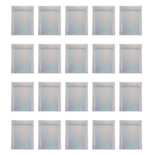 40Stk Selbstklebende Luftpolstertaschen Silber Robust Gepolstert 1