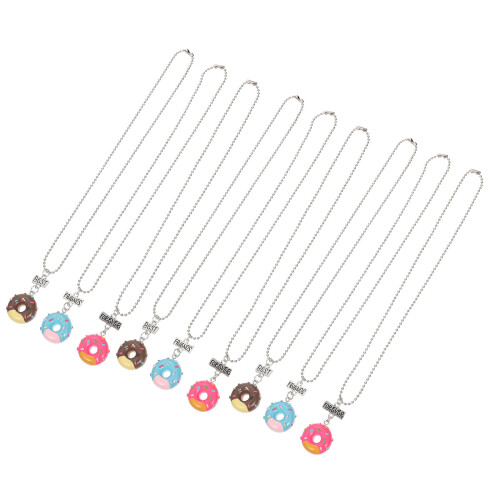 27Stk Freundschaftsketten Metall, Donut-