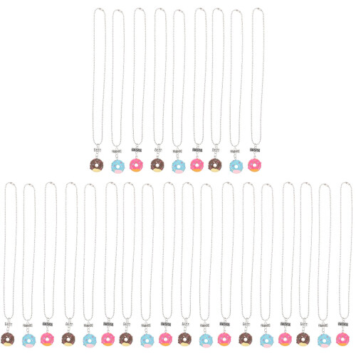 27Stk Freundschaftsketten Metall, Donut- 1