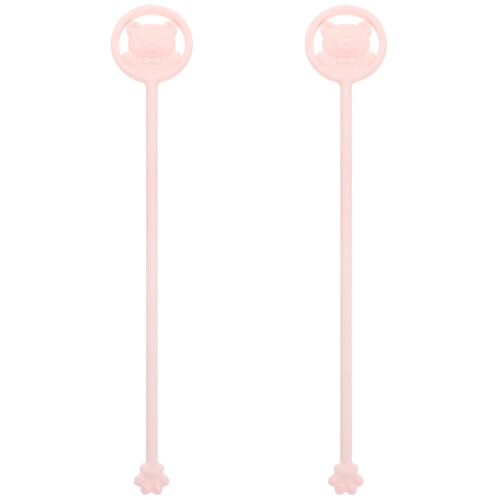 2Stk Multifunktionaler Milchpulver Rührstab Pink 2