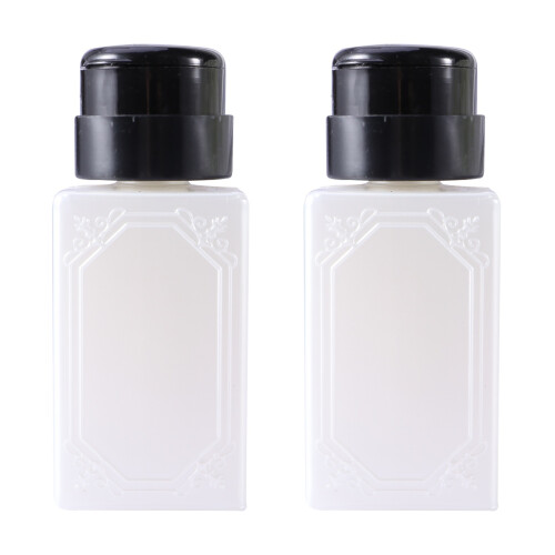 2Stk Pumpe Nagellack Flasche Weiß, Sicher Und 1