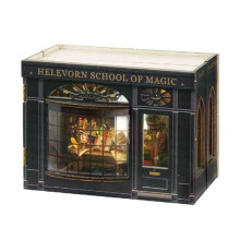 Kit de Coin de Livre à Faire Soi-Même avec Puzzle 3D, Modèle de Construction, Étagère en Bois, Serre-Livres, Jouet, Halloween, Noël, Cadeau