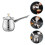 2Stk Strapazierfähiger Haushalt Frothing Pitcher Silber 8