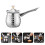 2Stk Strapazierfähiger Haushalt Frothing Pitcher Silber 10