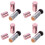 4Stk Pflege Roller Gesicht Ölkontrolle, Unisex Massage Tool Rosa 4