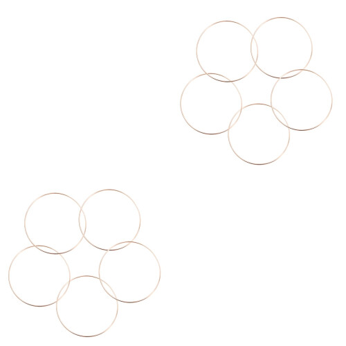 10Stk Metallringe Rund Gold DIY Zubehör Langlebig 2