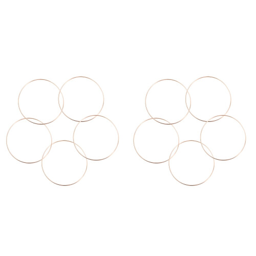 10Stk Metallringe Rund Gold DIY Zubehör Langlebig 1