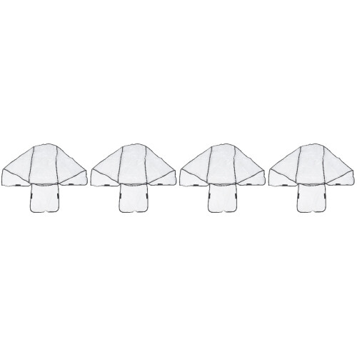 4Stk Wind- Regenschutz -Kinderwagen Transparent Universal 2
