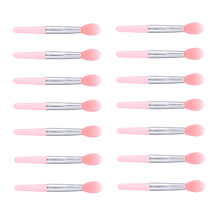 4Sets Silikon Lippen- Und Lidschattenpinsel Set Pink Für