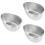 3Pièces Bols Repas Cuisson Œufs Pudding Argenté 8