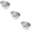 3Pièces Bols Repas Cuisson Œufs Pudding Argenté 11