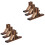 6Pièces Support Base Clôture Bois, Fixation Anti-Basculement 5