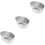 3Pièces Bols Repas Cuisson Œufs Pudding Argenté 7