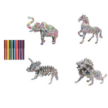 3Ensembles Puzzle DIY Jouet Educatif Pour Enfants