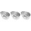 3Pièces Bols Repas Cuisson Œufs Pudding Argenté 6