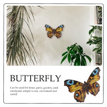 Decoración de Pared Al Aire Libre Decoración de Mariposas Decoración de Pared de Mariposas de Metal para Valla Pared de Metal para Decoraciones del