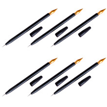 18Pièces Stylos Artisanat Scratch Peinture Noir Tête Capuchon