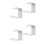 2Ensembles Support Casque Aluminium Design Simple Argent 4