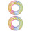 2Pièces Anneaux Flottants Multicolores Séquins, Gonflables Et 5