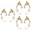 3Paires Oreilles Clips Boucles Multi Couleurs Faciles À 7